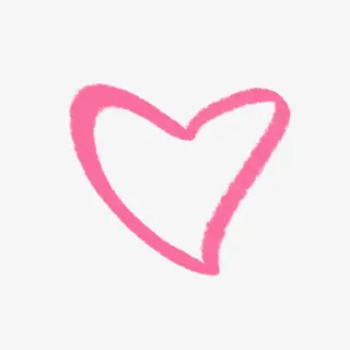 原创手绘心形爱心素材免抠