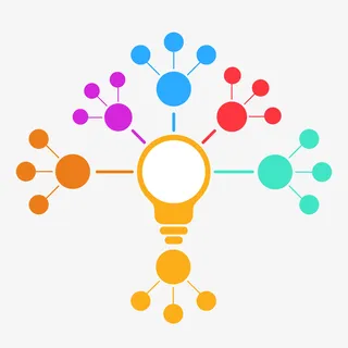 灯泡模式组织架构免抠