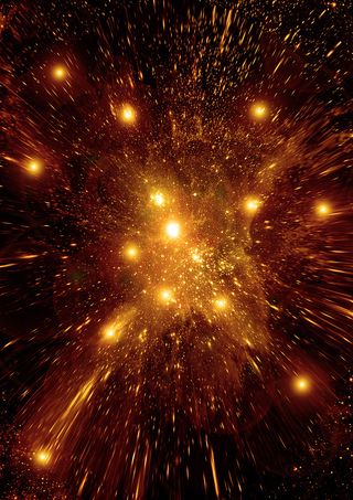 金色光效H5背景高清