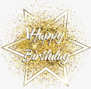 矢量手绘金色星星免抠