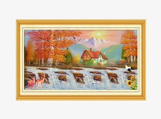 欧式油画装饰画免抠