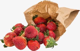 新鲜草莓免抠