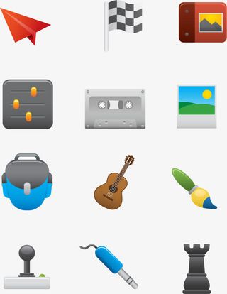 矢量立体图标合集免抠