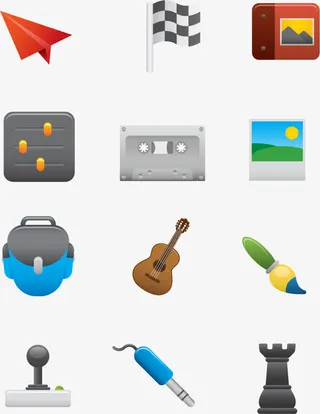 矢量立体图标合集免抠