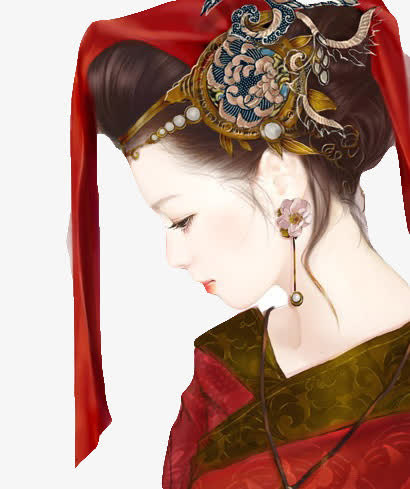 古代美女免抠
