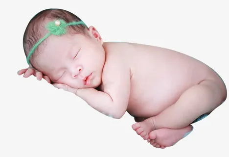 可爱睡觉宝宝免抠