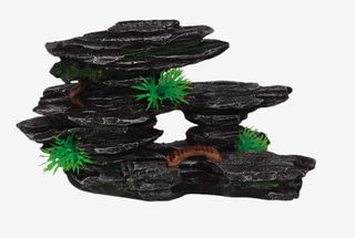 中小型鱼缸造景假山摆件免抠