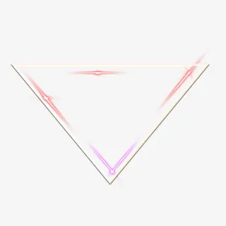 发光三角边框免抠