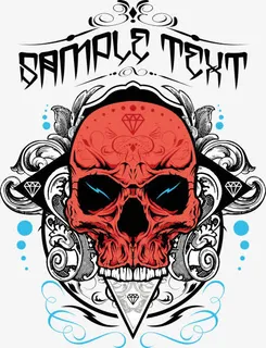 骷髅头 标贴 图案 图样 纹身免抠 骷髅头 标贴 图案 图样 纹身免抠