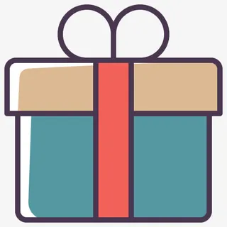 礼物礼品盒彩盒目前店购物惊喜线免抠