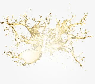 金色动感水浪飞溅水珠免抠