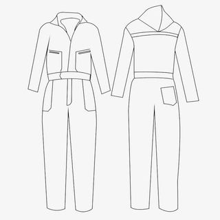 连体服线条图免抠