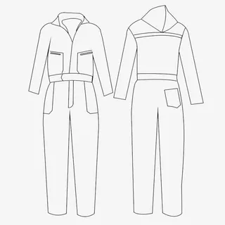 连体服线条图免抠