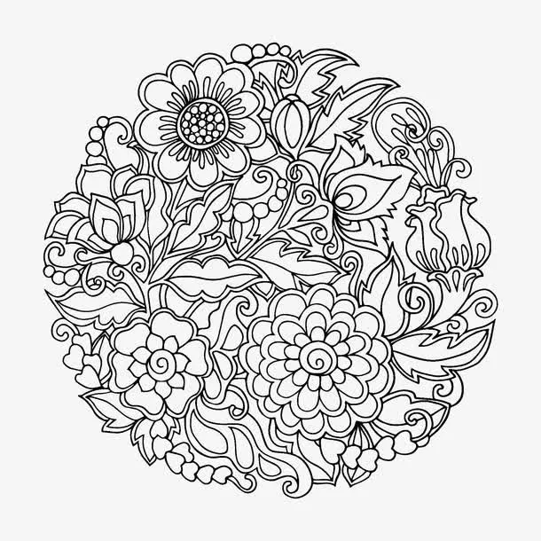 时尚花纹底纹矢量素材免抠