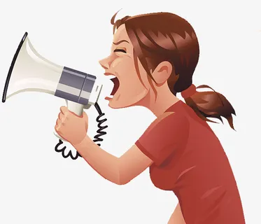 漫画 大声吼 插图免抠