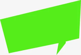 绿色折纸招聘素材免抠