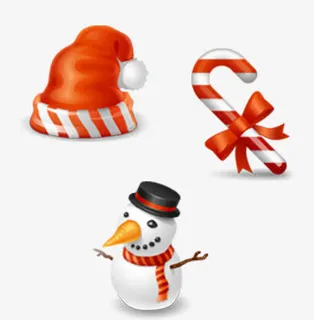 圣诞节雪人图标免抠