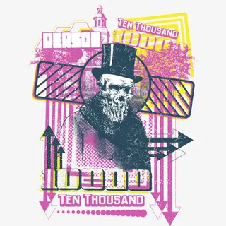 摇滚花纹服装图案免抠