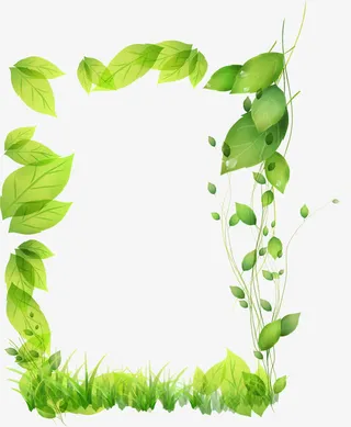 绿叶春季素材图片免抠