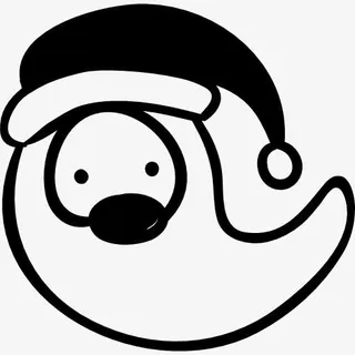 圣诞老人的脸图标免抠