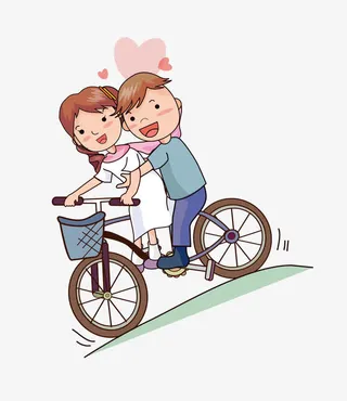 卡通新郎新娘免抠