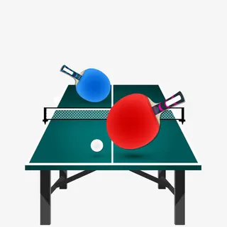 矢量乒乓球免抠