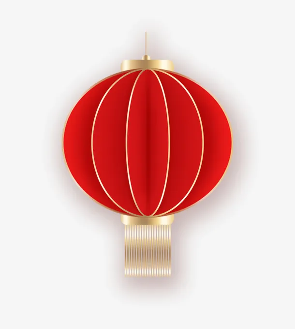 新年春节灯笼装饰免抠