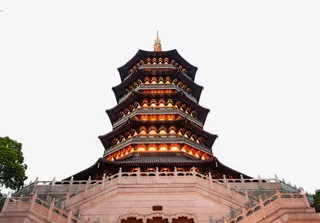 雷峰塔夜景免抠