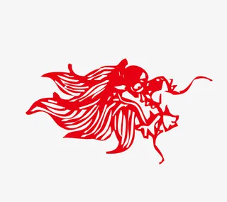 二月二龙抬头卡通装饰中国龙海报免抠