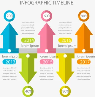 矢量手绘箭头PPT免抠