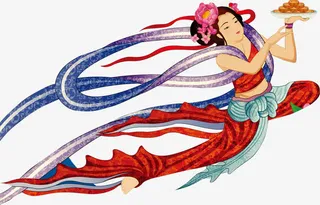 嫦娥奔月月饼图片免抠