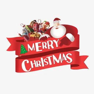 圣诞节标题框免抠