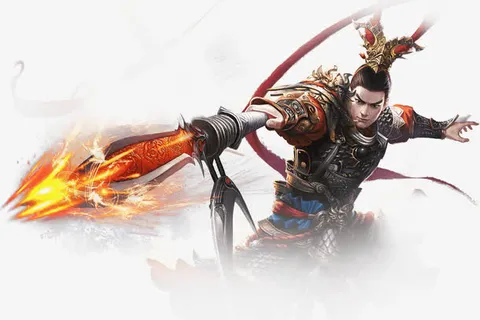 合成光效火焰效果吕布免抠