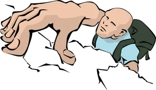 插画免扣爬山高清