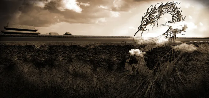 树枝龙背景图高清