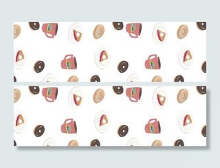 可爱杯子底纹高清