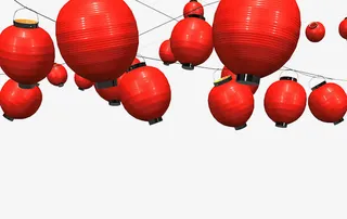 春节红灯笼免抠