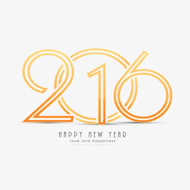 2016镂空卡通字体免抠