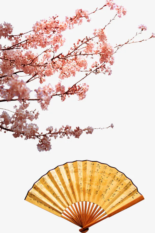 春色撩人桃花朵朵开免抠