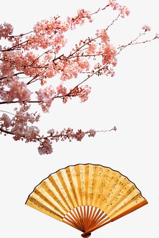 春色撩人桃花朵朵开免抠