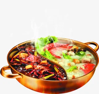 冬日火锅美食宣传免抠