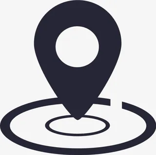 蓝色卡通坐标图标免抠