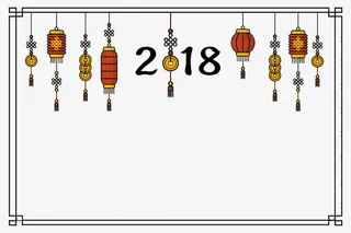 中国风新年边框图免抠