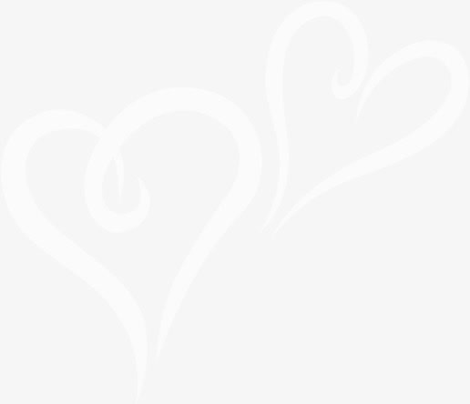 唯美心桃白色底纹免抠