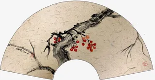 国学特色扇子免抠