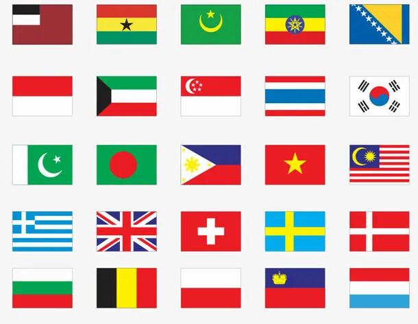 世界各国国旗免抠