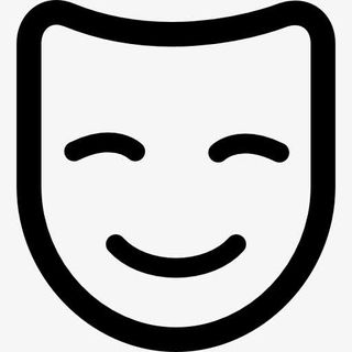 喜剧面具图标免抠