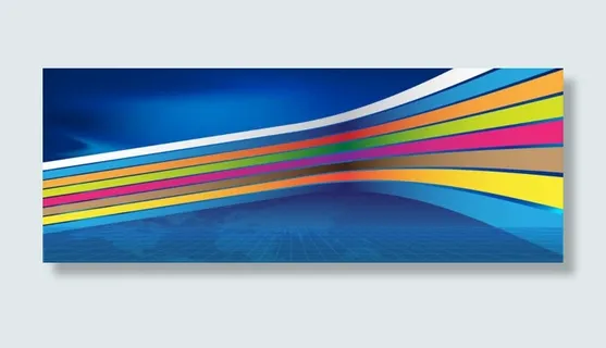 彩色动感线条背景