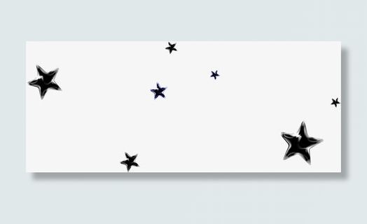 黑色星星七夕免抠