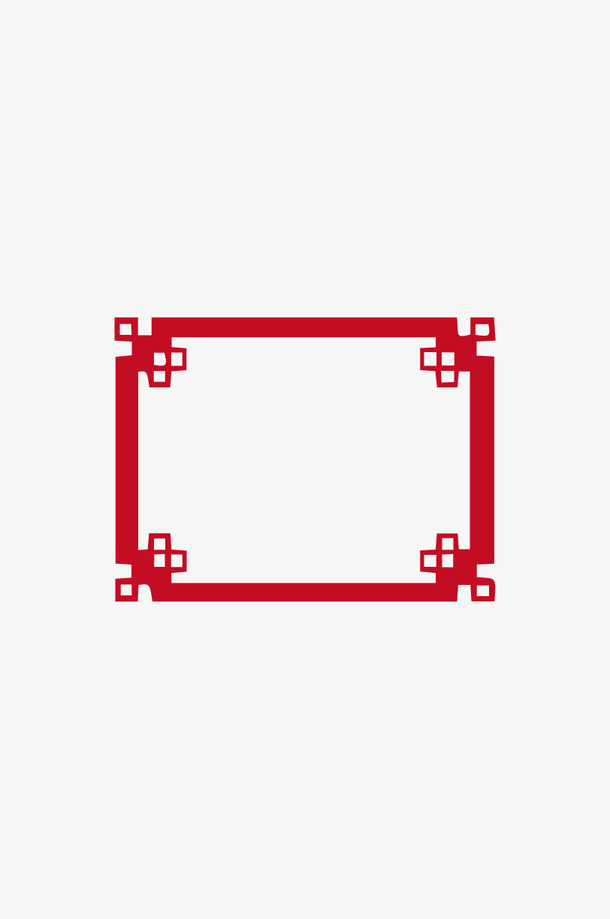 中国风春节传统元素边框免抠